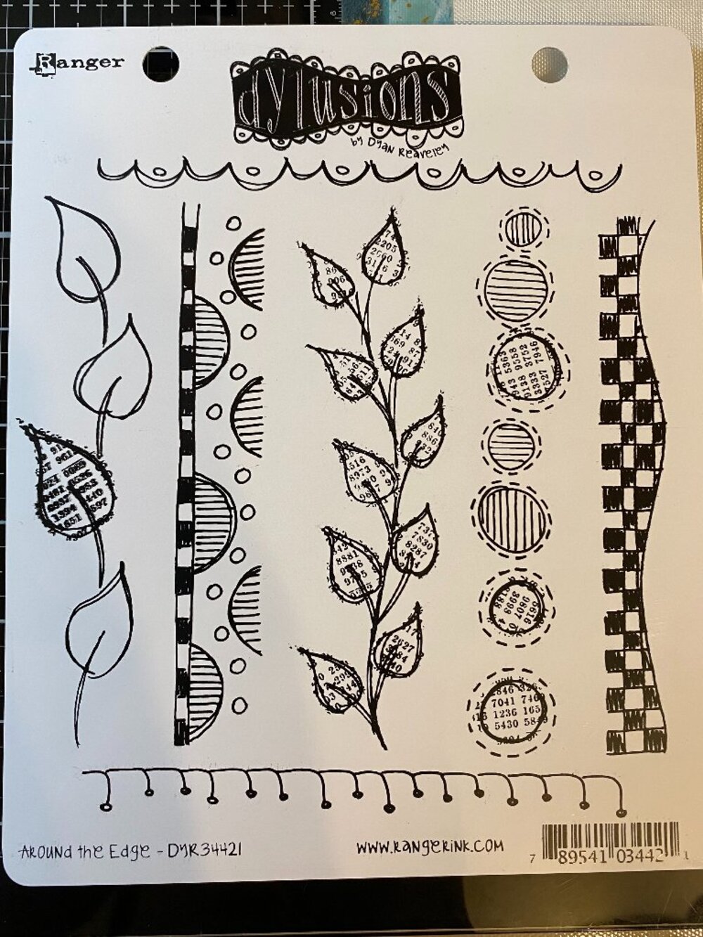 Dylusions Stamp Set: DYR34421-Around the Edge